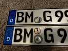 Pair Of German License Plates  Germany License Plates  Euroband Eu License Plate