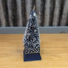 Mackenzie Childs Royal Blue Bottle Brush Tree Polka Dots 8 75  Retired