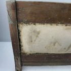 Antique Vintage Koken Barber Chair Parts Wooden Calf Rest Frame W  Back Assembly