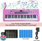 Funtaki 61 Key Electronic Keyboard Piano With Lighted Up Keys  Musical Mini K