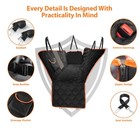Scratchproof Dog Car Seat Cover For Back Seat  Waterproof Back Seat Pet Cover   
