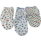Pre-owned Swaddleme Sm Md 7-14 Lbs Swaddle Sleep Sack Dinosaurs Sports Stars
