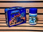 Vtg 1983 Masters Of The Universe Metal Lunchbox Thermos Motu He-man Aladdin Popu