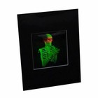 3d Skeleton 2-channel Hologram Picture Matted  Collectible Embossed Type Film
