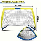 Soccer Goal 4 x 3  Portable Soccer Goals For Backyard Or Indoor Pop Up Soccer