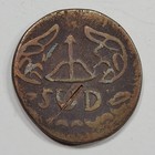 1813 Mexico Oaxaca Sud 8 Reales Large Cast Bronze War Of Independence Cut  k835