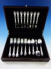 Royal Rose By Wallace Sterling Silver Flatware Set For 8 Service 40 Pieces