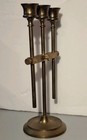 Vintage Solid Brass Candlestick Holder 3 Cande Holders Adjustable Heights 