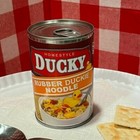 2 X Funny Rubber Duck Duckie Soup Can Labels - Prank Joke Gag - Kitchen Decor