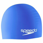 Speedo Solid Silicone Swim Cap Junior One Size  ages 6-14  Blue Latex Free