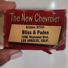 Vintage Collectible Chevy Matchbook