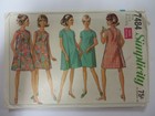 Htf Rare Vtg 60 s Simplicity 7484 Wrap-around Dress Sewing Pattern Women Sz 8