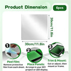 6 Pack 12  x12   Acrylic Two Way Mirror Sheets For Diy Art   Infinity Projects