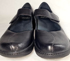 Dansko Mary Jane Strap Clogs Black Slip Resistant Comfort Shoes Size 7 1 2 Eu 38