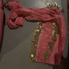 Womens Belly Dance Hip Skirt Scarf Wrap Belt Hipscarf Gold silver Coins Us Fast