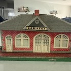 Vintage Marx Girard Railway Express Agency Metal tin Station Waiting Room 