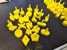 25 Pieces Complete Set Of Perfection Board Game Replacement Pieces Parts