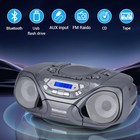 Portable Cd Player Boombox Bluetooth With Fm Radio Cassette Recorder Am fm Radio