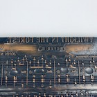 Antique 1900 Printing Block Plate By A W Perry   Sons For Twilight In The Forest