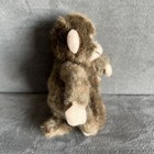 Vintage K m International Little Brown Monkey 6  Plush Stuffed Animal Toy Rare