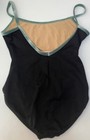Major Motion Dance Wear Black With Green Velveteen Trim  Size Adult L