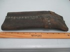 Antique Fireman Leather Riveted Fire Hose - 1  Section  Rare   6 Collector Item
