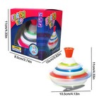 Push Down Rotating Top Toy With Led And Music Flashing Music Gyro For Kids