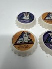 Vintage Coca-cola Polar Bears Bottle Cap Shaped Magnet 1996 Set Of 4