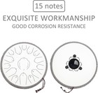 Steel Tongue Drum 15 Notes 14 Inch D-key Panda Balmy Drum Percussion Instrument