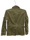 J Crew Button Front Utility Field Jacket Sz Xs Long Sleeve Olive Green Military