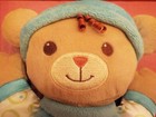12  Fisher Price  baby s First Bear  Plush Stuffed Toy  Has Rattle In Head Clean