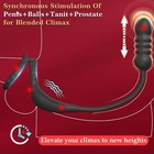 Thrusting Prostate Massager With Cock Ring Taint Vibrator Sex Toy For Men