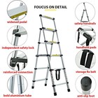 Step Ladder Extension Telescoping Lightweight Portable Folding Telescopic