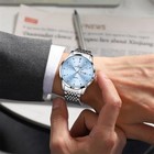 New Luxury Waterproof Men   s Quartz Date Watch With Stainless Steel Case