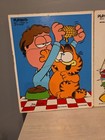 Lot Of 3 Vintage Playskool Wooden Puzzles Garfield Cookie Monster Donald Duck
