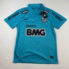 Nike Santos Fc Neymar Jr 11 Jersey Teal Blue 2012 2013 Third Kit Mens Medium