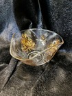 Vintage Georges Briard Retro Glass Bowl Candy Nuts Birds Stars Signed 5  Euc Mcm