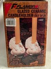 White Turkey Taper Candle Holder  Set Of 2 Thanksgiving New W  Box