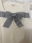 Vintage Courreges Paris Sleeveless Bow Detail Mod Dress Size 9ar