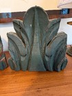 Large Antique Carved Architectural Salvage Hanging Leaves From Columns