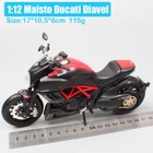 1 12 Scale Maisto Ducati Diavel Street Bike Diecast Motorcycle Cruiser Model Toy