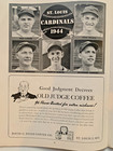 Exc Unscored 1944 World Series Program St  Louis Cardinals Vs St  Louis Browns