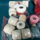 Organized Mix Lot Cotton Thread Skeins Hanks Partials Vintage Balls