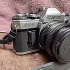 Canon Ae-1 Program 35mm Slr Film Camera W 50mm 1 1 8 Lens Film Tested   Working 