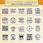 Dtf Transfers Ready To Press - 20 Pcs Sarcastic Quotes Iron