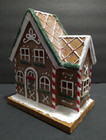 Christmas Gingerbread House Light Up Glitter 7 5  Tall Tabletop Decor Resin