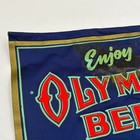 Rare Olympia Beer Hanging Banner Vtg Bar Sign Its The Water Tumwater Wa 8 5x11