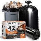 Heavy Duty 40-42 Gallon Contractor Trash Bags - Industrial Strength Garbage Bags