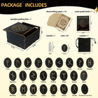 Wooden Runes Set With Guide Book Tarot Bag Healing Crystals Divination Kit