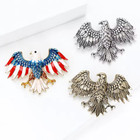 Luxury Enamel Patriotic American Eagle Usa Country Brooch Pin Gift Accessory
